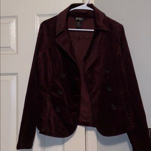 Jou Jou Brown Corduroy Blazer